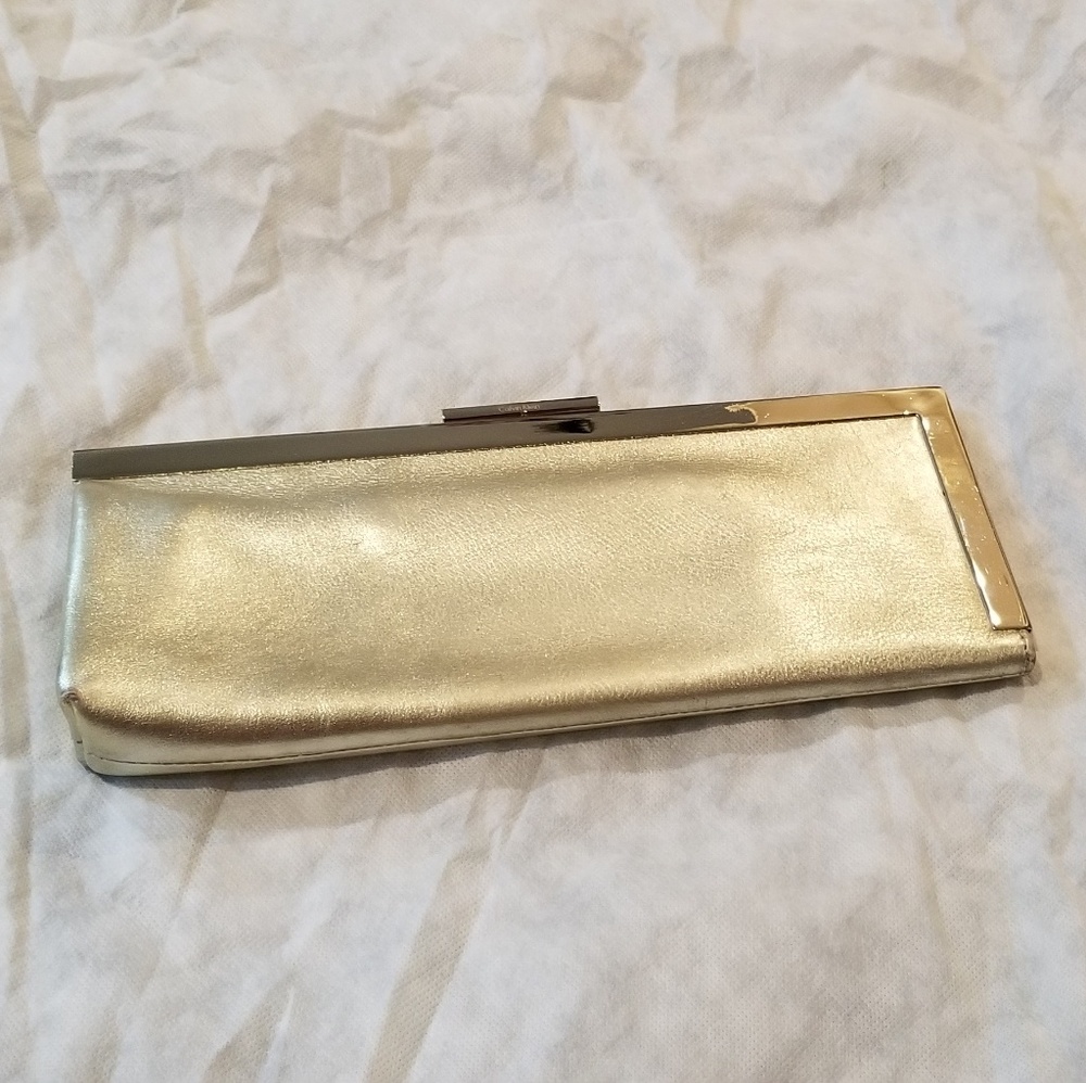 Gold Calvin Klein Clutch